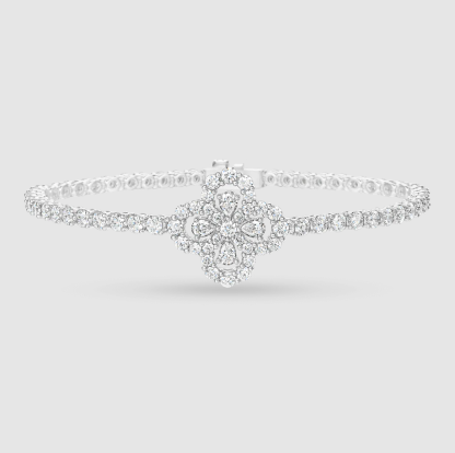 Diamond Loop Full Motif Diamond Bracelet